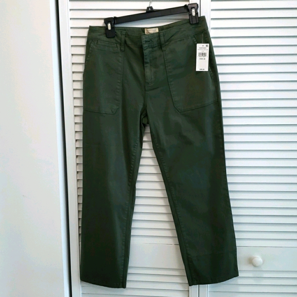 Sanctuary peace green pants NWT size28